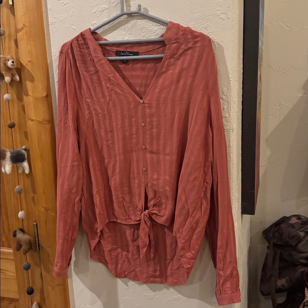 Love Tree Terracotta Blouse